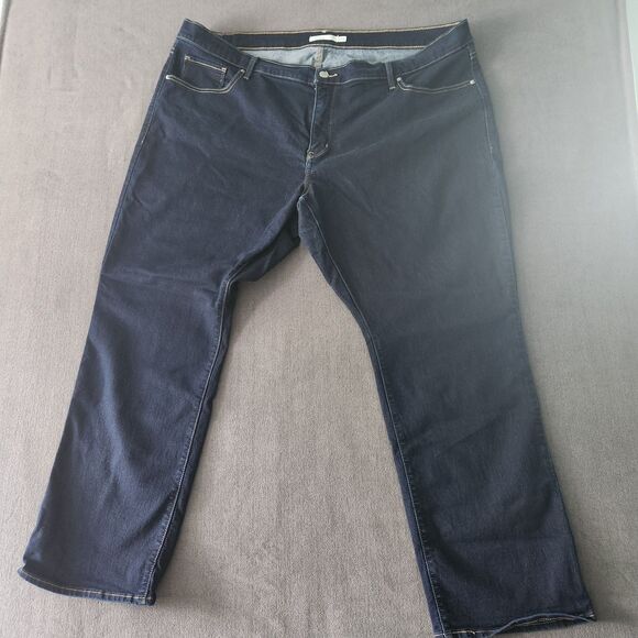 Levis Womens Jeans Plus Size 24W Blue 314 Shaping Straight Denim Cotton Blend - Picture 1 of 12